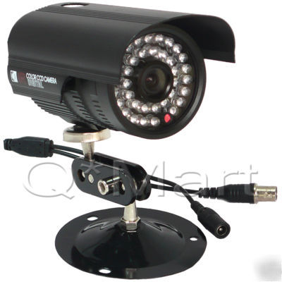 Cctv ccd weatherproof day night ir security camera psu