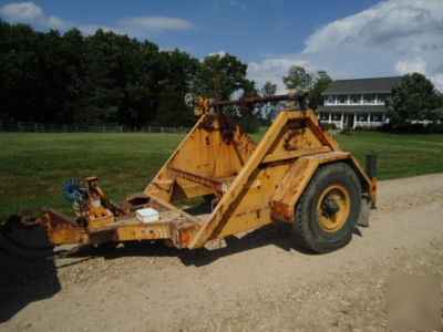 Hobbs utility reel trailer, holds 8 foot diameter reel