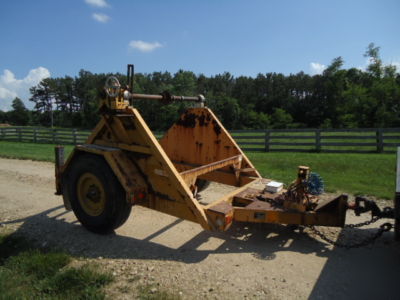 Hobbs utility reel trailer, holds 8 foot diameter reel