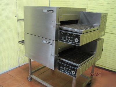 Lincoln impinger double stack pizza oven / model 1132