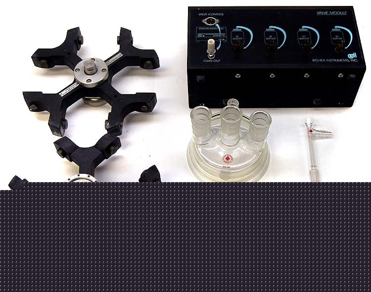 Lot lab glassware swing-out rotor bio-tek valve control