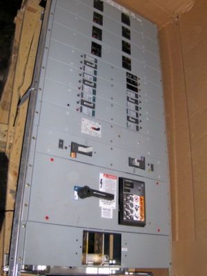 Nib b ge spectra 400 amp 3 phase panel loaded breakers