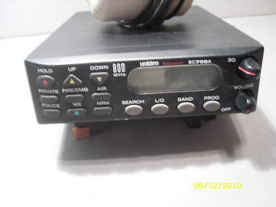 Bearcat uniden BC700A police fire weather scanner radio