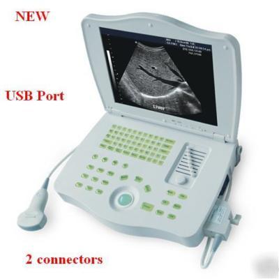 Digital laptop ultrasound machine+convex 2 usb ports