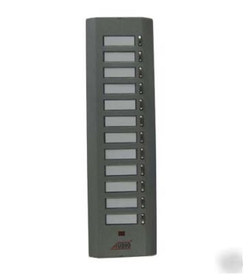 Intercom panel replacement, 12 buttons no spk, mircom