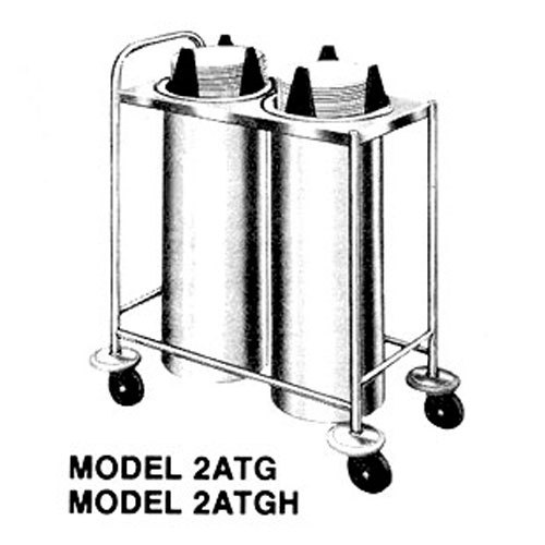 Piper 2ATG2 mobile open frame plate dispenser, two self