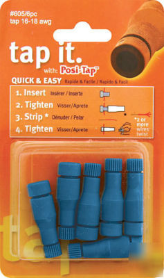 Posi-tap connectors 16-18AWG 6PC