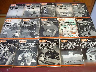 Qst ham radio amateur's electronics magazine lot #1