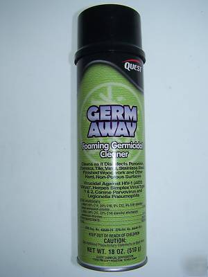 Quest germ away foaming germicidal cleaner