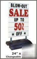 Store springer street changeable message sidewalk sign 
