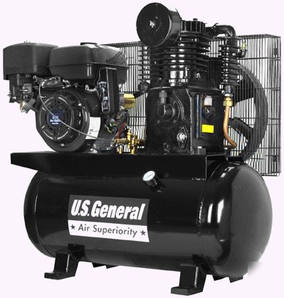 Us general 13 hp 30 gal. two-stage gas air compressor