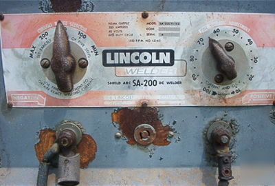 Lincoln sa 200 arc welder F162 on wheels ~ runs & welds