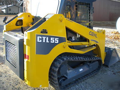 New 2009 gehl ctl 55 track loader skid steer cab a/c 