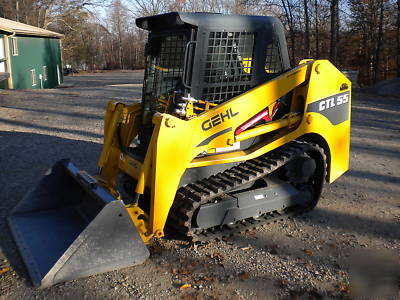 New 2009 gehl ctl 55 track loader skid steer cab a/c 