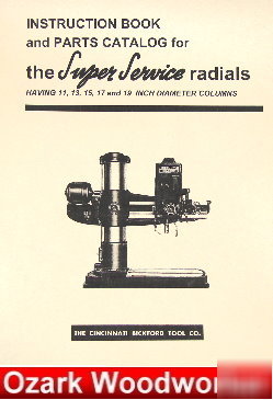 Cincinnati bickford radial drill parts operator manual