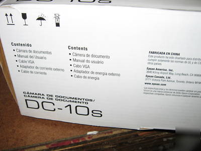 ELPDC10S 8X manual zoom epson dc-10S document camera