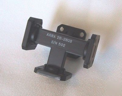 Waveguide magic tee hybrid adapter arra 26-40GHZ WR28