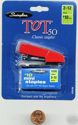 Original swingline tot 50 stapler & 1,000 free staples 
