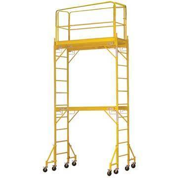 12' baker scaffold - adjustable height rolling platform