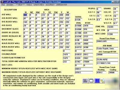 Hvac loadcalc plus 2010 v.2 heating & cooling software 