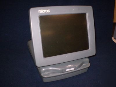 Micros 400495-100 touchscreen terminal w/integrated msr
