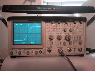 Tektronix 2465A oscilloscope 4CHAN 350MHZ+cal+guaranty