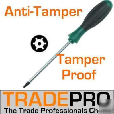 T20 torx star screwdriver tamperproof security hole trx