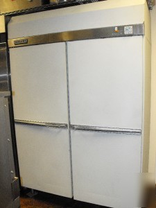 Double door hobart H2 commercial pan rack refrigerator