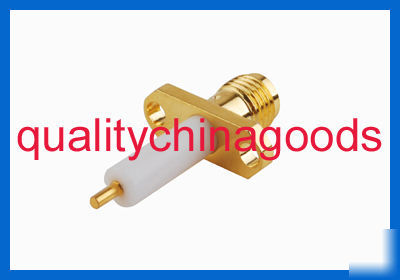 50X sma female chassis connector long dielectric 2-hole