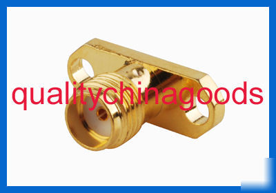50X sma female chassis connector long dielectric 2-hole