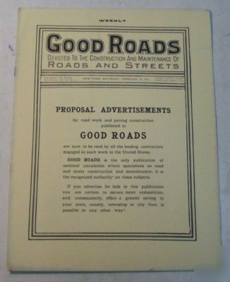 Good roads 1915 construction magazine vol.46, no.8