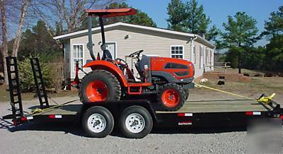 New 10K dozer skid steer tractor backhoe equip trailer