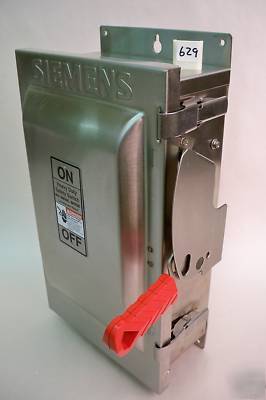 Stainless siemens HF362S 60 a disconnect safety switch 