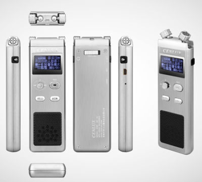 Dual-mic professional digital vox recorder dictaphone 