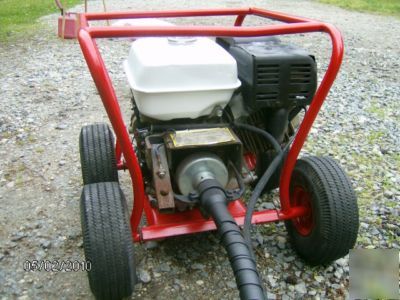 Little beaver post hole digger auger with 8HP honda