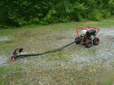 Little beaver post hole digger auger with 8HP honda