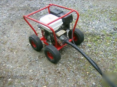 Little beaver post hole digger auger with 8HP honda