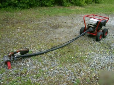 Little beaver post hole digger auger with 8HP honda