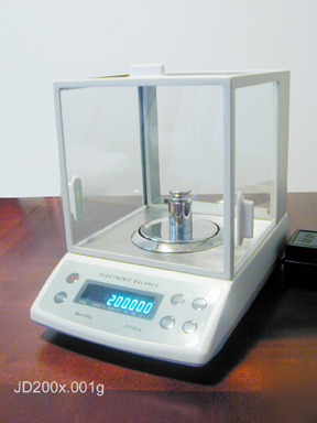 New precision diamond + lab balance scale 100G x .001G 