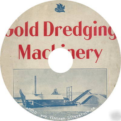 1901 ridson gold dredging {mining} catalog on cd