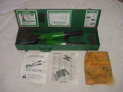 Greenlee hydraulic 1989 dieless crimp crimping tool wow
