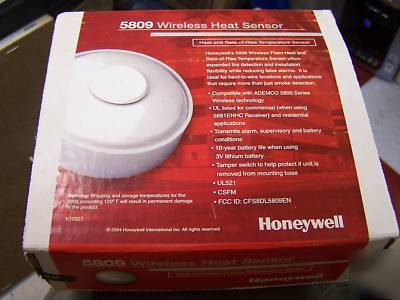 New 4 honeywell ademco 5809 wireless heat sensor 