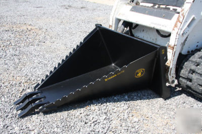 Cal x-treme duty skid steer stump bucket free shipping