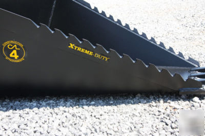 Cal x-treme duty skid steer stump bucket free shipping