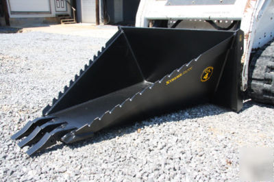 Cal x-treme duty skid steer stump bucket free shipping