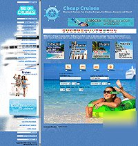 Hot cruise turnkey travel agency website business 