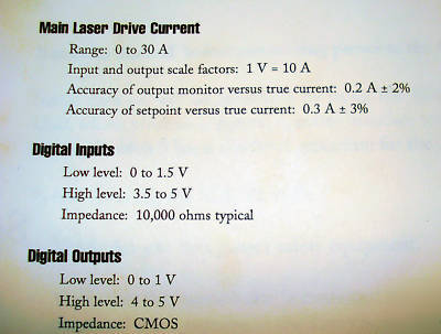 Spectra diode labs, sdl 8110B laser