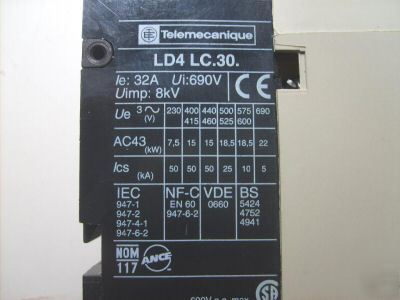 Telemecanique integral 32 LD4 LC030 starter (30HP)