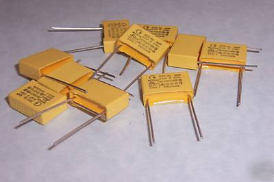 10 x 0.1UF 275VAC polyester capacitors valve radio