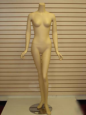 Headless full-size flesh tone female mannequin fbf-8